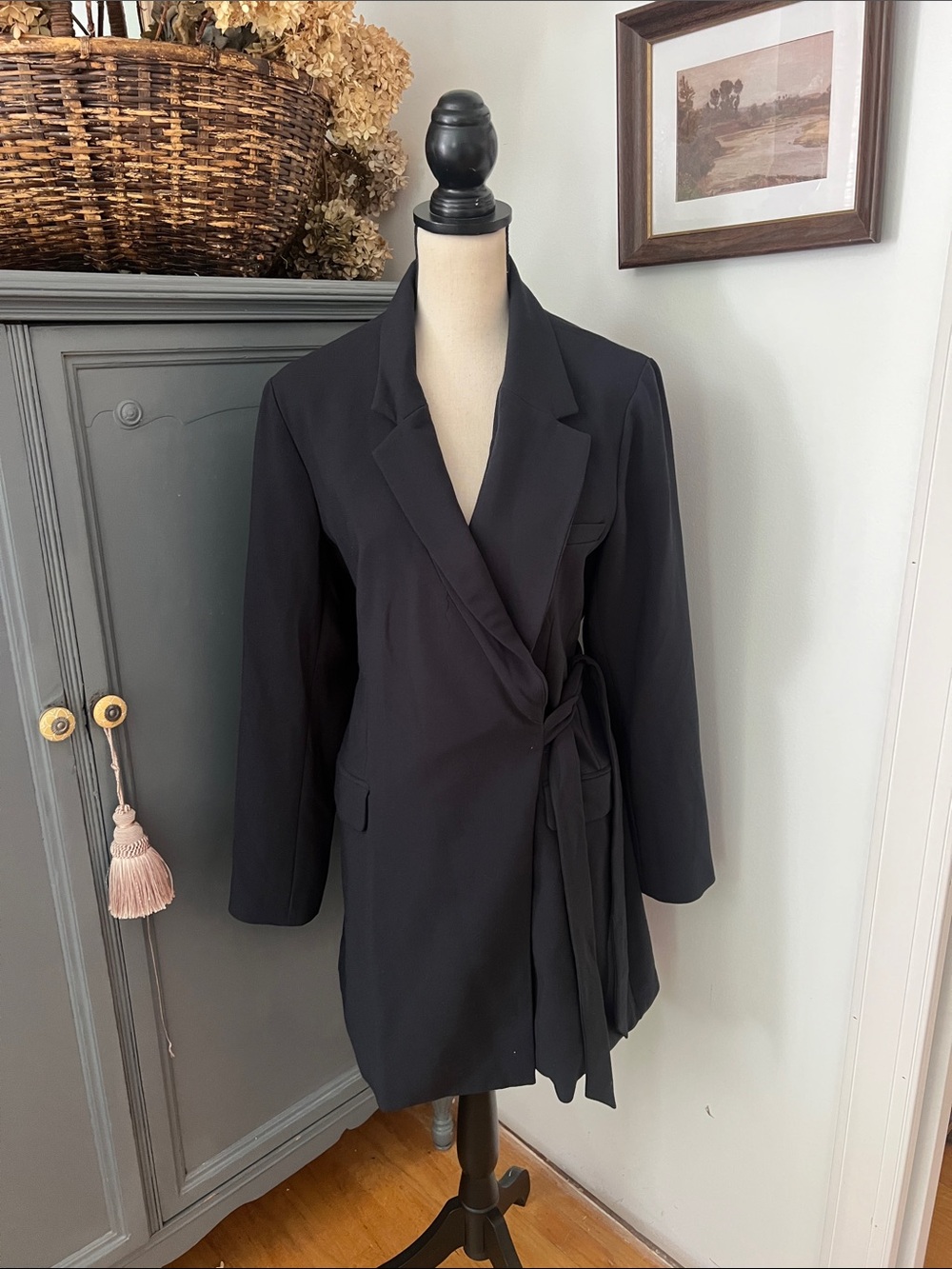 NWT Anthropologie Tie-Waist Blazer Mini Dress - Picture 4 of 6